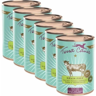 Terra Canis Grain-free Veal with parsley root mango & blackcurrant 6 x 400 g