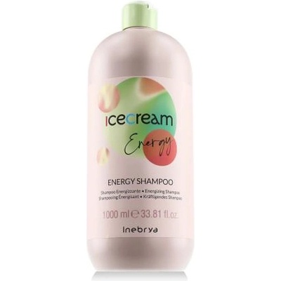 Inebrya Ice Cream Energy Shampoo 1000 ml енергизиращ шампоан за слаба и тънка коса унисекс