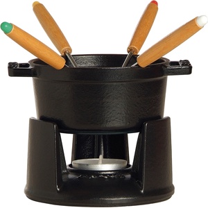 Staub Комплект за шоколадово фондю черен Staub (ST1400423)