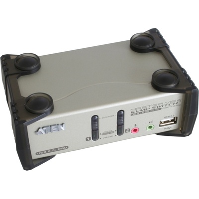 Aten CS-1732B 2-Port USB 2.0 KVMP Switch OSD, 2x USB Cables, 2-port Hub, Audio