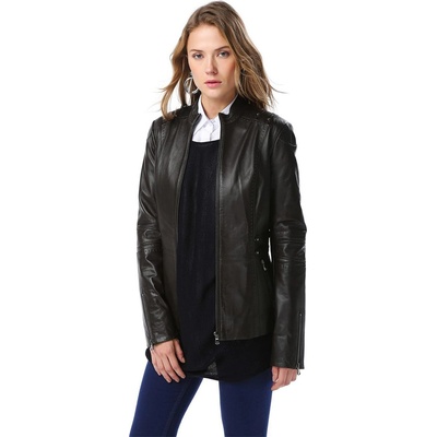 Jacket Club Дамско яке от естествена кожа yb-2153 - Черно #317988 (317988_Черно)