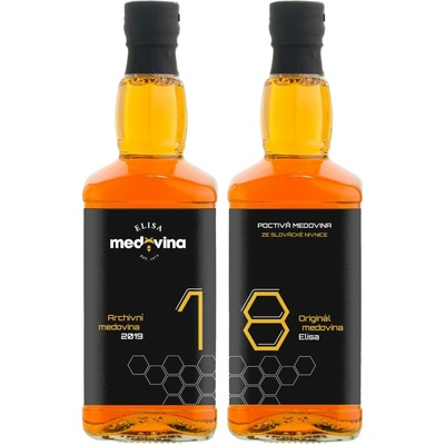 Medovina Elisa dárek k 18. narozeninám 11% 2 x 0,5 l