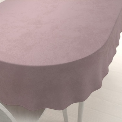 Biante Veľký zamatový oválny obrus Velvet Premium SVP-002 Staroružový 240x280cm