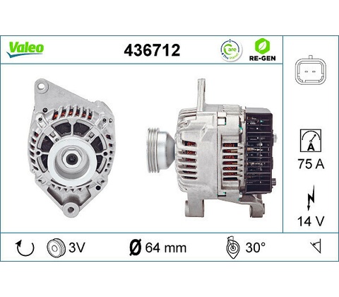 Alternátor VALEO 436712