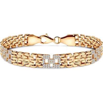 SAVICKI Гривна Savicki 17.7 мм: злато 585, цирконий