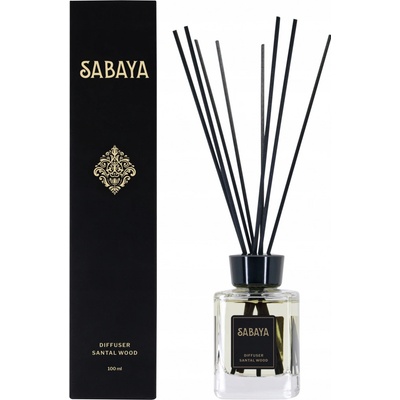 Flavour Vonný difuzér Sandalwood Vanilla 100 ml + 6 ks ratanové tyčinky