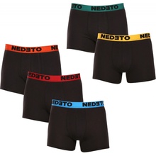 Nedeto 5Pack pánské boxerky černé 5NB002b