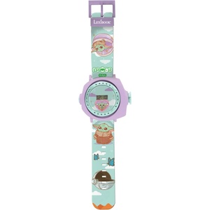 Lexibook Детски часовник Lexibook - Star Wars, Grogu, с прожектиране (DMW050SW) - baby