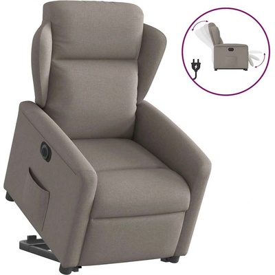 vidaXL 11461.3303161 Elektrické zvedací polohovací taupe textil