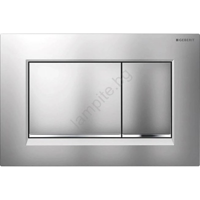 Geberit 115.883. JQ. 1-бутон за смиване Sigma30 24, 6x16, 4 см матов хром/лъскав хром (GB0031)