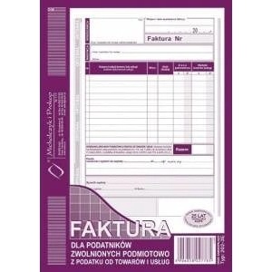 Michalczyk & Prokop Invoice for exempt taxpayers. . . 202-3E