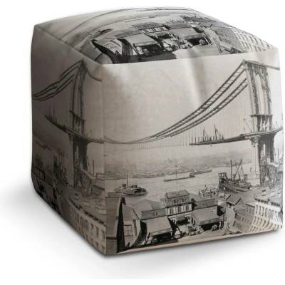 Sablio Taburet Cube Stavba mostu - 60x60x60 cm