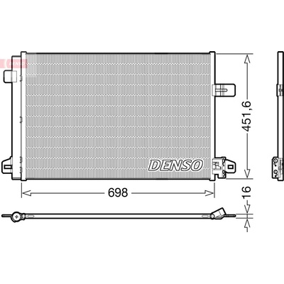 Kondenzátor klimatizace DENSO DCN32028