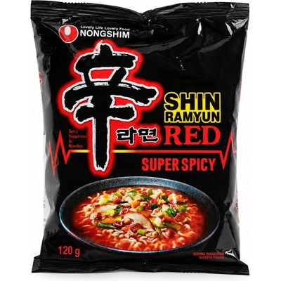 Nongshim Shin Ramyun Red Super ostrá kórejská instantná polievka 120 g