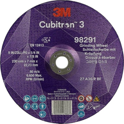 Cubitron 98291 Typ 27 Ohrubovací kotouč Průměr 230 mm Ø otvoru 22.23 mm 10 ks