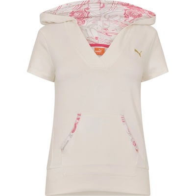 PUMA Puma Ft Short Sl Hood Sweat Womens - White