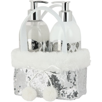 Vivian Gray Silver Christmas krémové mýdlo 250 ml + krém na ruce 250 ml dárková sada
