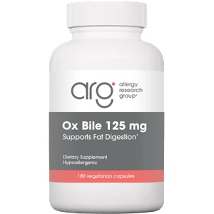 Allergy Research Group Ox Bile 125 mg - 180 вег. капсули