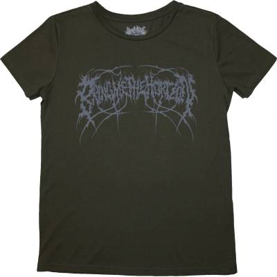 Bring Me The Horizon Metal Logo Genxsis (Back Print) Green S Дамски Риза (BMTHTS149LGR01)