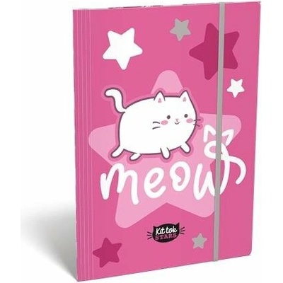 LIZZYSULI Doska s gumičkou A4 Kit tok Stars Purrfect