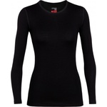 Icebreaker Дамско мериносово термобельо Icebreaker Women's 260 Tech L/S Crewe Merino base layer - Black (115-0936-0113)