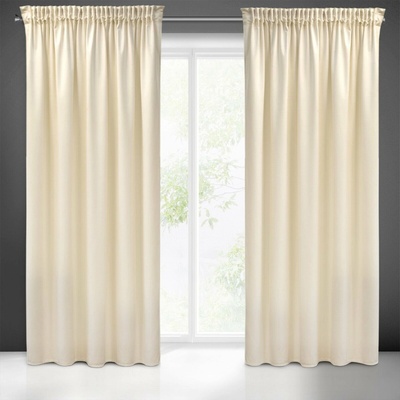 Pierre Cardin ZATEMŇOVACÍ ZÁVĚS NA PÁSCE PIERRE CARDIN SIBEL 140X270 CM KRÉMOVÁ