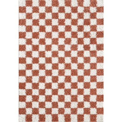 ESTE Кремав/теракотен килим 80x150 cm Grida - ESTE (05937A TERRA)