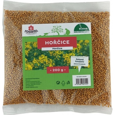 Rosteto Hořčice semínko pro zelené hnojení 200 g
