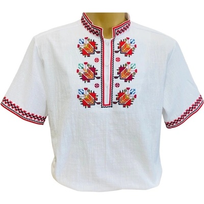 КАРНАВАЛ МЪЖКА РИЗА С КЪС РЪКАВ И БРОДЕРИЯ - Модел 2 (787720242260)