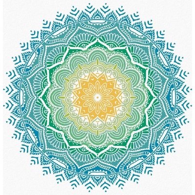 zuty Malování Podle Čísel Mandala Viii 40 x 50 Cm Plátno Rám