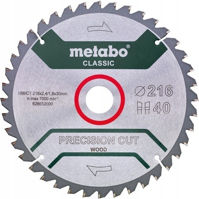 PILOVÝ KOTOUČ 216x30x40Z METABO PRECISION CUT DŘEVO MDF DŘEVOTŘÍSKA