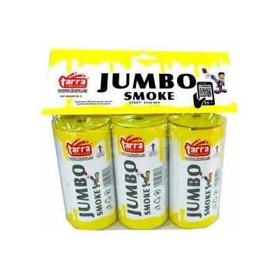 Dýmovnice Jumbo smoke ŽLUTÁ 3 ks 16 3 trhací pojistka