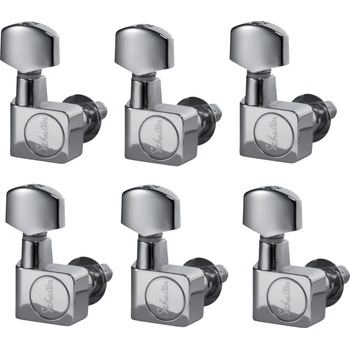 Schaller Original F-Series 6L Solid 21, 7 M6 Chrome Тунинг част за китара (10560220.01.36)