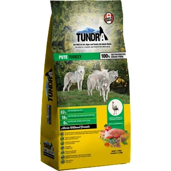 TUNDRA TURKEY Adult - висококачествена храна за пораснали кучета от всички породи, БЕЗ ЗЪРНО, с Пиле и Пуйка, 11, 34 кг, Германия - 16110