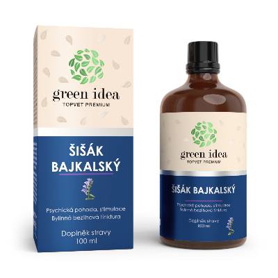 ŠIŠÁK BAJKALSKÝ - BEZLIHOVÁ TINKTURA 100 ml Topvet GREEN IDEA