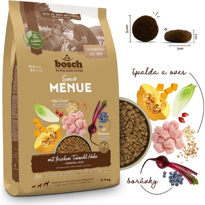 Bosch HPC Menue Senior with animal welfare chicken spelt & oats 2,4 kg