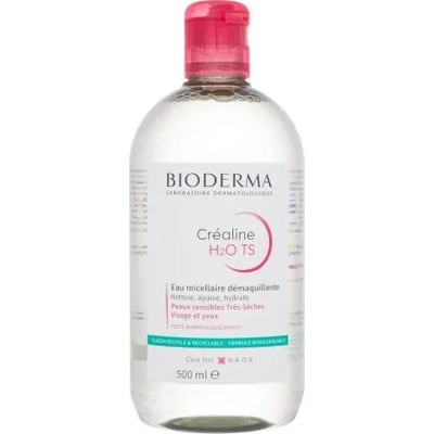 BIODERMA Créaline H2O TS 500 ml мицеларна вода за суха и чувствителна кожа за жени