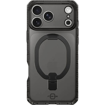 ItSkins Хибриден удароустойчив кейс за iPhone 17 Pro Max (черен-прозрачен) - ItSkins Hybrid R Vapor Stand Case (bulk)