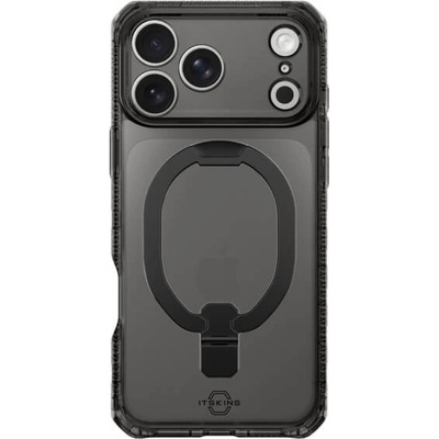 ItSkins Хибриден удароустойчив кейс за iPhone 17 Pro Max (черен-прозрачен) - ItSkins Hybrid R Vapor Stand Case (bulk)