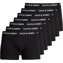 Jack&Jones 7Pack pánske boxerky JACHUEY 12171258 Black