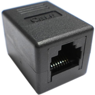 DATACOM Spojka UTP CAT6 2xRJ45 (8p8c) přímá, černá