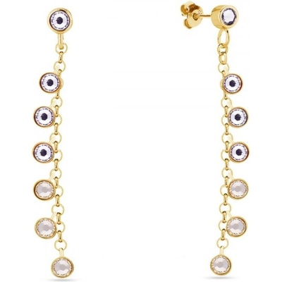 Spark béžové se Swarovski Elements Milipedo KCGROLO2038SL Silk