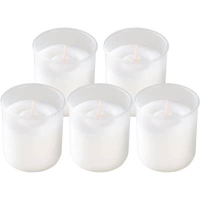 Magichome 5x svíčka hřbitovní parafínová 8,5cm, 43g, bílá
