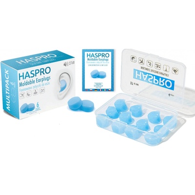 Haspro Mold špunty do uší modrá blue 6 párů