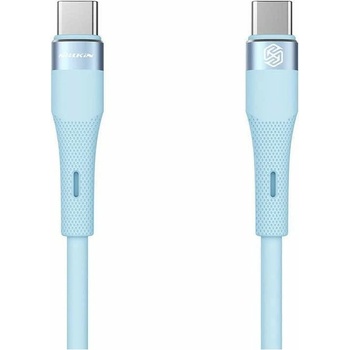 Nillkin Кабел Nillkin Flowspeed Silicon, от USB C(м) към USB C(м), 1m, 60W, син (NLK1398)