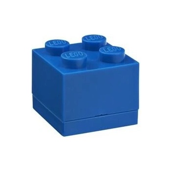 LEGO® Mini box 45x45x42 tmavo modrý