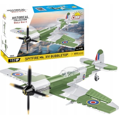 Cobi 5865 II WW Supermarine Spitfire Mk. XVI Bubbletop, 1:48, 155k