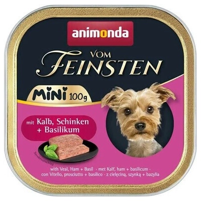 Animonda Vom Feinsten Mini s teľacím mäsom, šunkou a bazalkou 100 g
