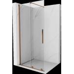 Mexen Velar Плъзгаща се душ стена Walk-in 70 x 200 см, прозрачна 8 мм, розово злато (871-070-000-03-60)