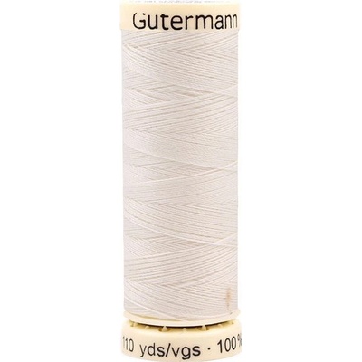 Polyesterové nitě návin 100 m Gütermann univerzální 001 White Alyssum
